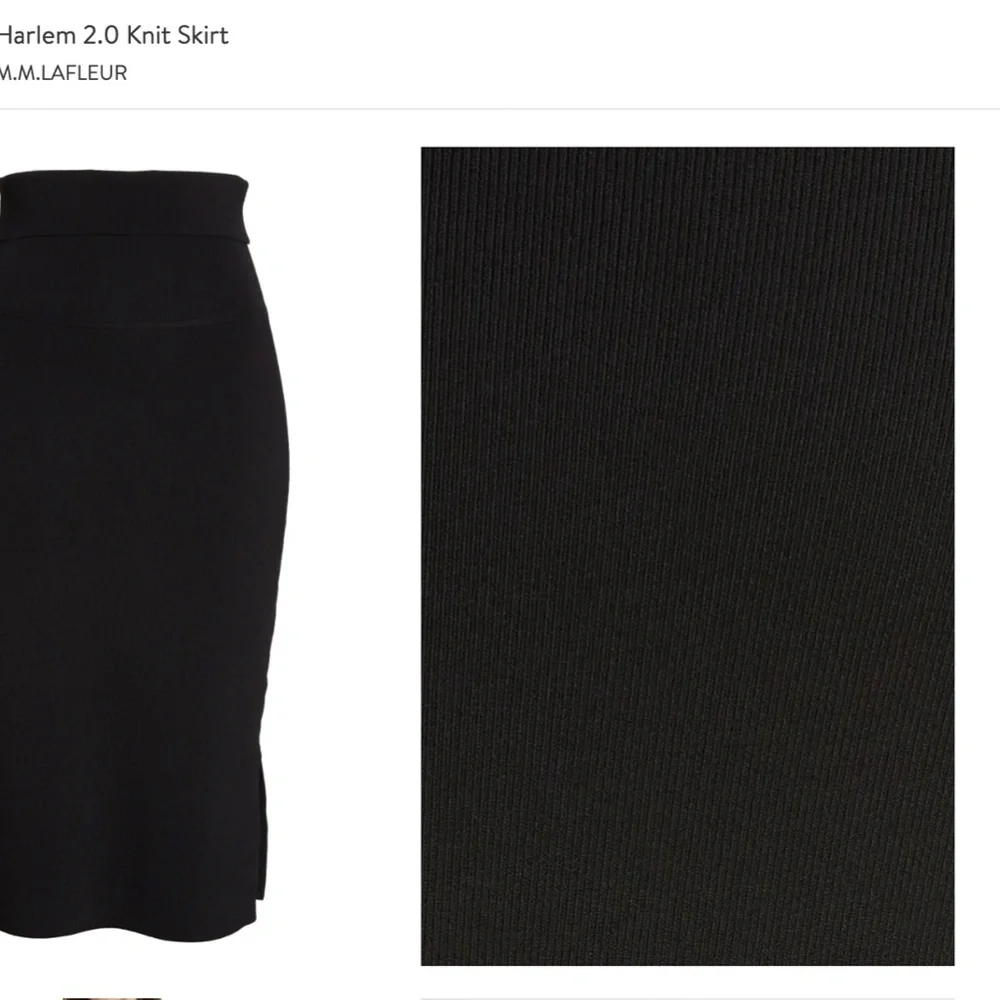 Harlem 2.0 Knit Skirt by M.M.LAFLEUR, NWOT, black, Medium - Picture 7 of 16